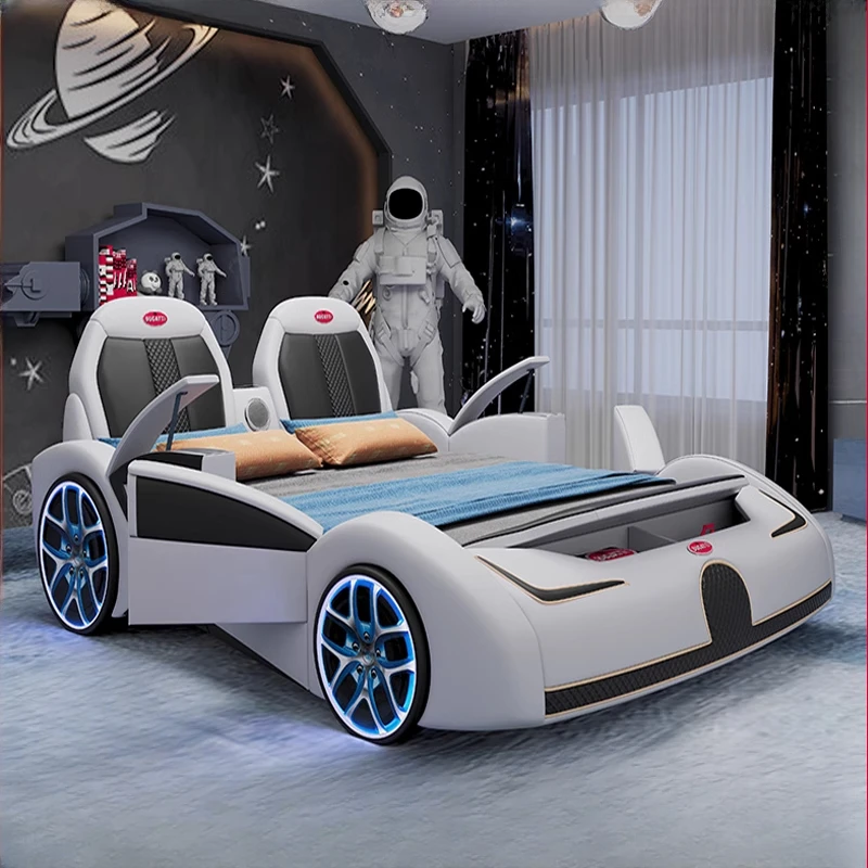 Kopfteil Voll Moderne Kinder Auto Bett Rahmen Design Luxus Kingsize Kinder Betten Haus Moderne Letto Matrimoniale Schlafzimmer Möbel