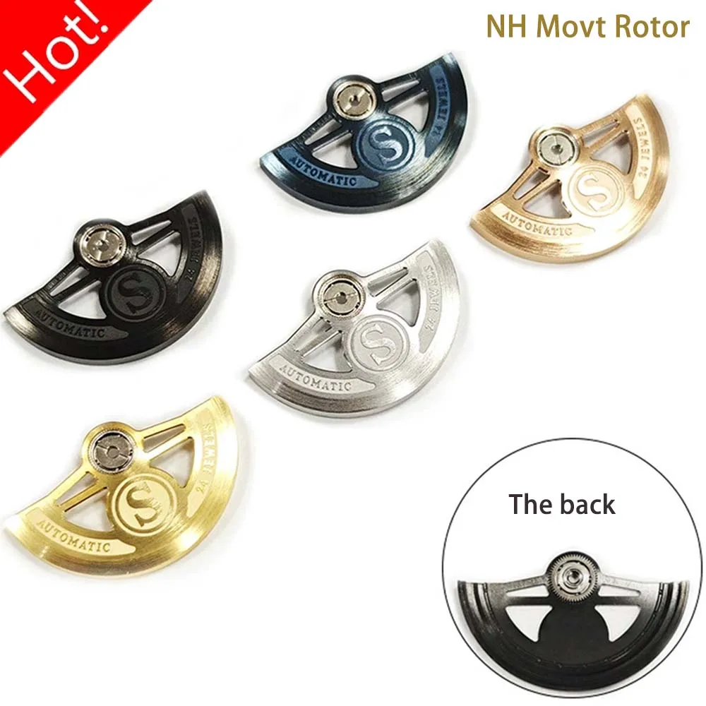 NEUER Mod NH Oszillierender Gewichtsrotor, kompatibel mit NH34/35/36 NH38 NH39 7S26 7S36 4R35 4R36 7002 7009 6309 Uhrwerk Autohammer Image