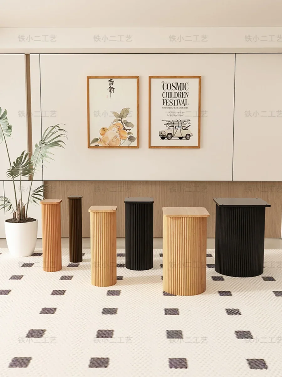 Große Tischbeine aus massivem Holz, Halterung aus Marmor, Steinplatte, Esszimmersockel, Insel Image