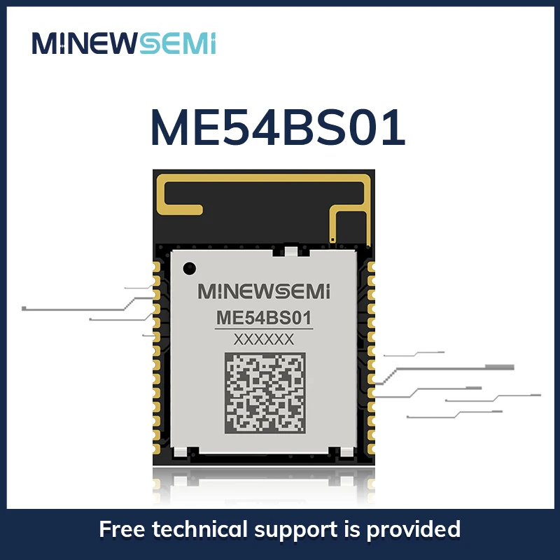 ME54BS01 nRF54L15 Wireless RF Bluetooth 5.4 Ble Modul Mesh Sender Modul unterstützt Thread Matters Image
