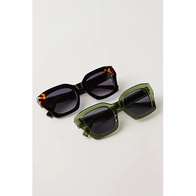 Jimmy Fairly The Rita Butterfly Sunglasses at Free People in Blk/Noir