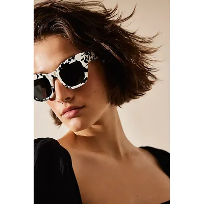 Decker Polarized Square Sunglasses at Free People in Cookies And Cream