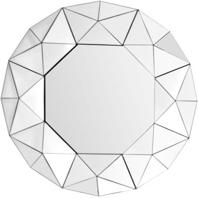 Wandspiegel KAYOOM "Vulcanus 1510", silber (silberfarben), B:70cm H:70cm, Spiegelglas, Metall, Spiegel Image