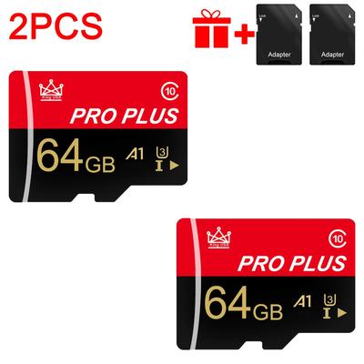 TEMU 2pcs Memory Cards With Adapter - U3, C10, A1 Compatible | For Tablets, Cameras, Phones & More | 512mb To 128gb Capacity Options Image