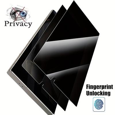 TEMU 2pcs Anti-spy Tempered Glass Screen Protector For For Galaxy S21/s22/s23/s24 Ultra/s25 - Image