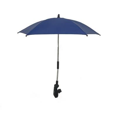 TEMU 1pc Adjustable Angle Clip Sunshade Umbrella, Foldable Metal Frame With Steel Shaft, Round For Trolley, Bike, Wheelchair, Beach Chair, Multipurpose Outdoor Sun Protection, Beach Cover Umbrell Image