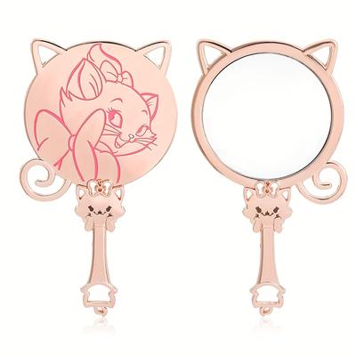 TEMU The Makeup Brush Set Makeup Brush And Cute Hand-held Mirror Are Suitable For Girls' Birthday Gifts Image