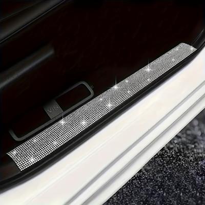 TEMU 1pc Door Sill Protector, Pet Material, Anti-scratch Rhinestone Strip, Vehicle Door Frame Protection, , Car Door Protector Image