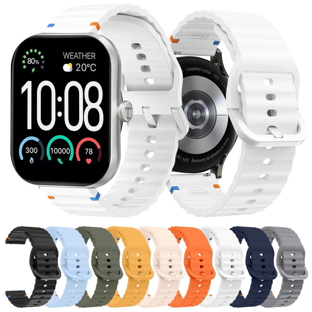 20 mm 22 mm Armband für Haylou Solar 5/Ultra/Plus RT3 Smartwatch-Band für Haylou Watch 4 2 Pro/S8/S6/Neo/RS4 Plus Silikonarmbänder Image