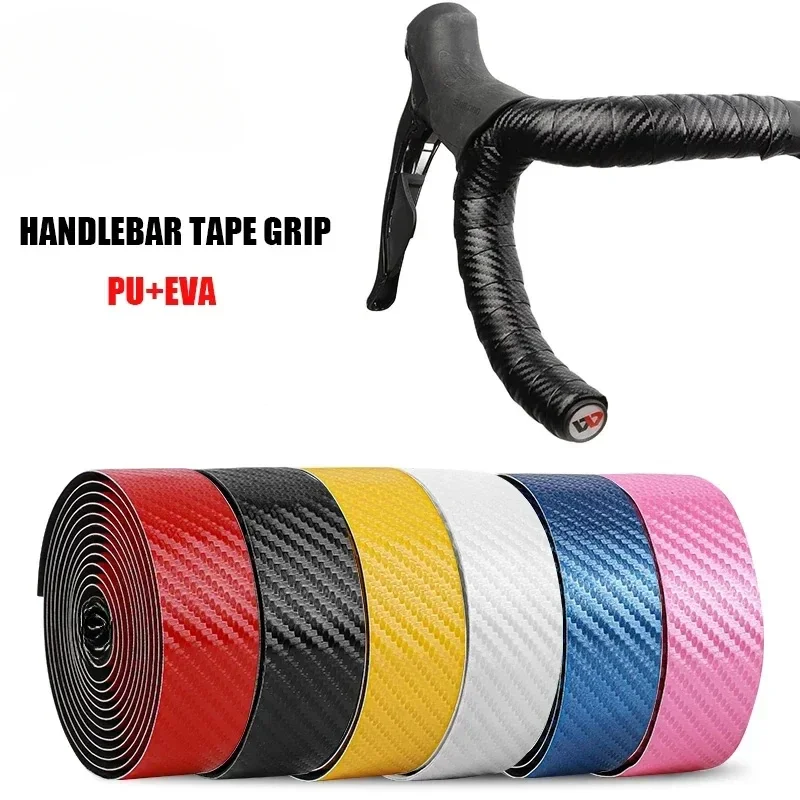 Rennrad Band Fahrrad Lenker Bänder 3K Carbon Wave PU Leder Fahrrad Zubehör fahrrad zubehör lenker band grip Image