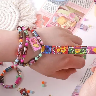 70/120 stücke Aufkleber Rolle Mit Broschüren Kinder Kinder Spielzeug Heißer Verkauf DIY Aufkleber Armband Kreative Lustige Schreibwaren Stick Rollen Image