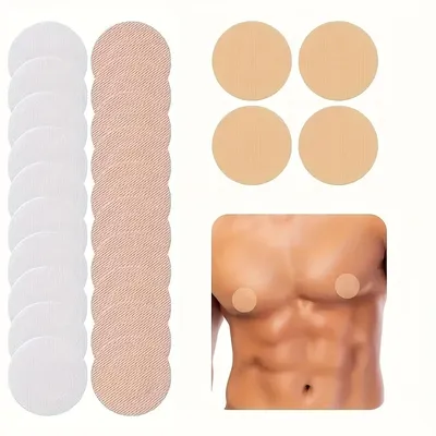 Nippelabdeckung Einweg-Brustpflaster für Männer Unsichtbare ultradünne Anti-Ausbuchtungs-Nippelaufkleber Weiche wasserdichte Brustpflaster Image