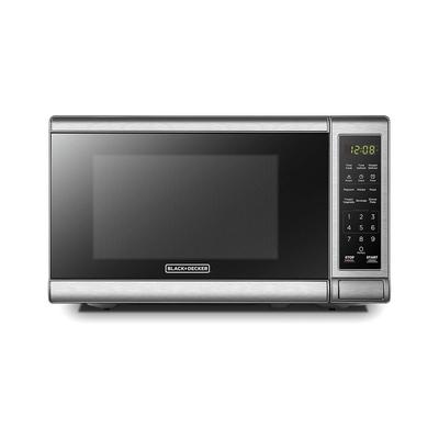 Black & Decker 700-Watt Digital Microwave Oven Stainless Accents