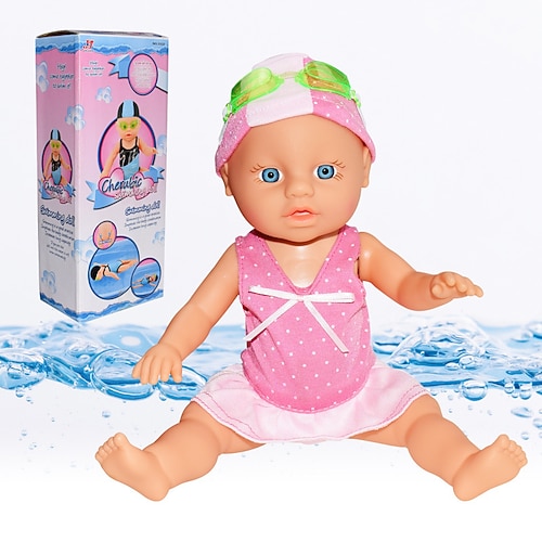 Wasserdichte Schwimmerpuppe Rückenschwimmen Schwimmen Elektrisches Wasserbaby für Pool für Pools/Badezimmerspiel Image