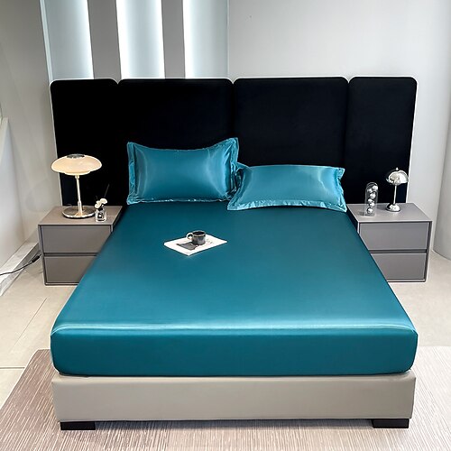 Satin Vollumhüllende Anti-Rutsch Urin-dicht Matratzenbezug Gewaschene Seide Wasserfester Bettlaken Simmons Schutzbezug Image