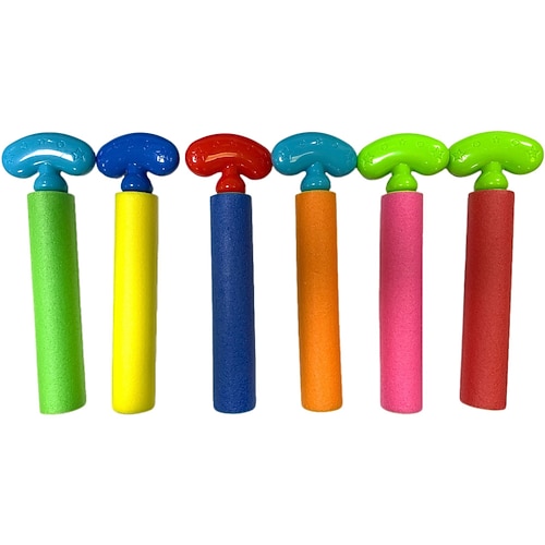 Wasserpistolen 6er-Pack Super-Wasserblaster-Soaker-Pistolen-Set Schaum-Spritzpistolen Schwimmbad-Outdoor-Spielzeug Strand-Sommerparty-Spiele für Kinder und Erwachsene
