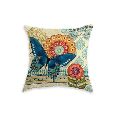 Blumen Landidylle Dekorative Wurfkissenbezug 1PC Weicher quadratischer Couchkissenbezug Kissenbezug für Schlafzimmer Wohnzimmer Sofa Stuhl Image