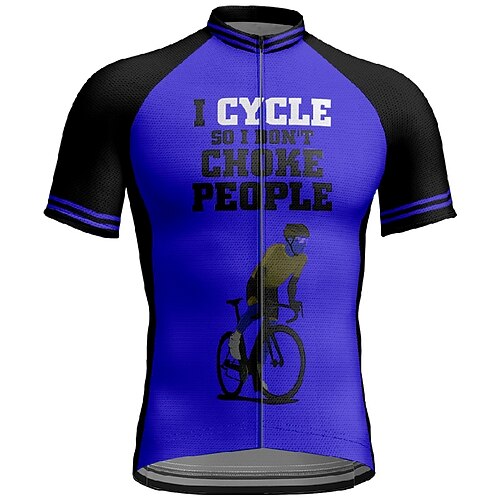 Herren Radtrikot Grafik Buchstaben Zahlen Kurzarm Fahhrad T-Shirt Trikot mit 3 Gesäßtaschen Mountainbike MTB Schnelltrocknend Anatomisches Design Feuchtigkeitsableitend Atmungsaktiv Sport Gelb Rot Image