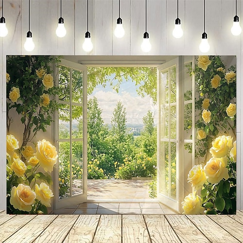 schöne natürliche Landschaft vor dem Fenster hängen Wandteppich Wandkunst große Wandteppich Wandbild Dekor Fotografie Hintergrund Decke Vorhang Haus Schlafzimmer Wohnzimmer Dekoration Image