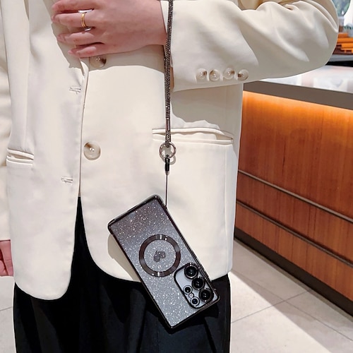 Handy Hülle Handyhüllen Für Samsung Galaxy S25 S24 S24 FE S23 S22 S21 Ultra Plus Rückseite Mit Ständer Magnetisch Unterstützt kabelloses Laden Retro TPU Beschichtung Image