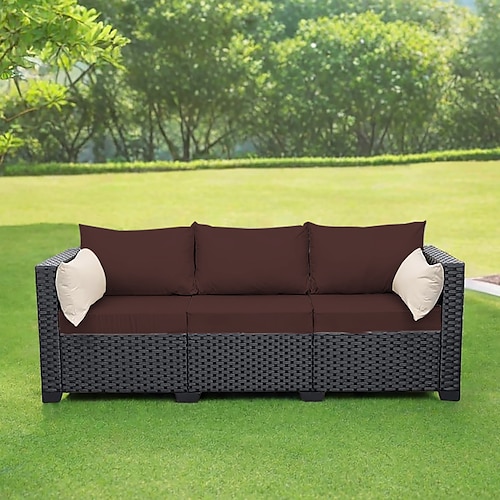 Kissenbezüge für die Terrasse im Freien, dehnbare Sitzbezüge für Gartenmöbel, Polyesterersatz für Terrassen-, Balkon- und Innenstühle