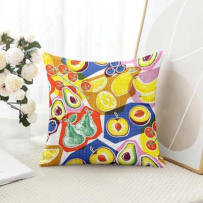 Sommerblumen Gänseblümchen Dekorative Wurfkissenbezug 1PC Weicher quadratischer Sofakissenbezug Kissenbezug für Schlafzimmer Wohnzimmer Sofa Stuhl Image