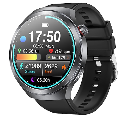 iMosi ET475 Smartwatch 1.73 Zoll Smartwatch Fitnessuhr Bluetooth EKG PPG Temperaturüberwachung Schrittzähler Kompatibel mit Android iOS Damen Herren Langer Standby Freisprechanrufe Wasserdicht IP68 Image