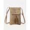 Damen-Crossbody-Handytasche aus gewebtem Stroh mit Quaste – Mini-Handtasche im Boho-Stil für Sommer und Strand für Reisen, Outdoor und Freizeitoutfits