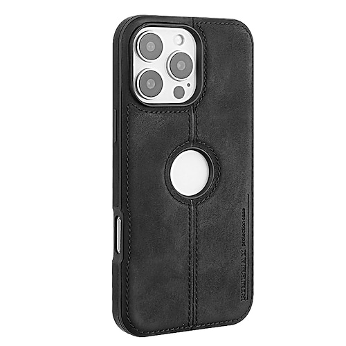 Handy Hülle Handyhüllen Für iPhone 16 15 14 Pro Max Plus 13 12 Pro Max Rückseite Magnetische Adsorption Unterstützt kabelloses Laden Stoßfest Geometrisches Muster PU-Leder Image