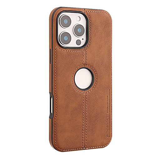 Handy Hülle Handyhüllen Für iPhone 16 15 14 Pro Max Plus 13 12 Pro Max Rückseite Magnetische Adsorption Unterstützt kabelloses Laden Stoßfest Geometrisches Muster PU-Leder Image