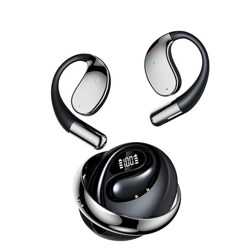 Offene Ohr Bluetooth Ohrhaken Kopfhörer mit KI-Übersetzung Lange Akkulaufzeit für Sport und Reisen Valentinstagsgeschenk Image