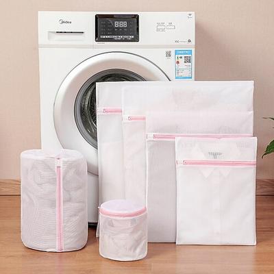 6er-Pack Wäschesäcke aus Netzstoff für Feinwäsche, Dessous-Beutel zum Waschen von Feinwäsche, Wäschesäcke aus Netzstoff, Feinwäschesack für Jeans, Blusen, Strümpfe, BHs Image