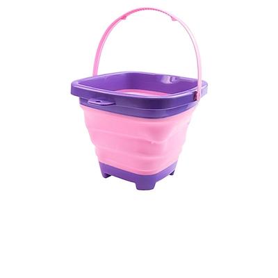 Faltbarer Eimer, 2 l, Silikon, zusammenklappbar, Ostereimer für Kinder, Mehrzweckeimer für lustige Sommeraktivitäten, Campingausrüstung, Strandutensilien Image