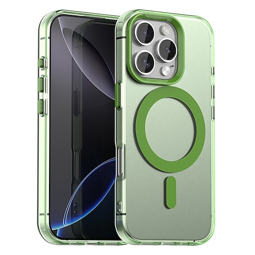 Handy Hülle Handyhüllen Für iPhone 17 Pro Max 17 Air 16 15 Pro Max Plus 16e 13 12 11 Pro Max Rückseite Magnetische Adsorption Magnetisch Unterstützt kabelloses Laden Stoßfest PC Metall Image