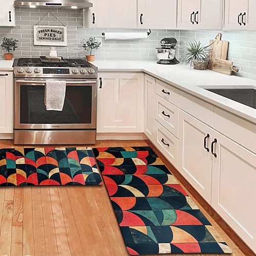 Rechteck 2mm Teppiche Maschinengefertigt Verbundmaterialien Rutschfest Modern Blumendruck Image