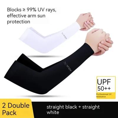 3 Pairs Breathable Sun Protection Sleeves - UV Arm Sleeves for Women and Men, Volleyball Arm