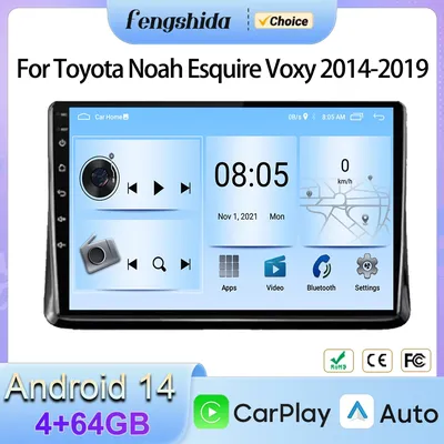 10 inch Android 13 Carplay Auto Car Radio For Toyota Noah Esquire Voxy 2014-2019 Auto Radio GPS
