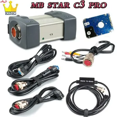 MB STAR C3 Car Diagnostic Tool Software 12v 24v SSD C3 SD OBD2 scanner and RS232 RS485 cable for MB