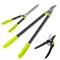 Deli 3-Piece Loppers, Hedge Clippers & Pruners Set, Heavy-Duty Garden Tools for Tree & Shrub Care,