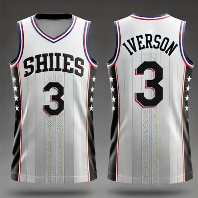 2025-26 Iverson Creative Jersey Golden Style Basketball Jersey Iverson Fans No.3 Jersey Adult