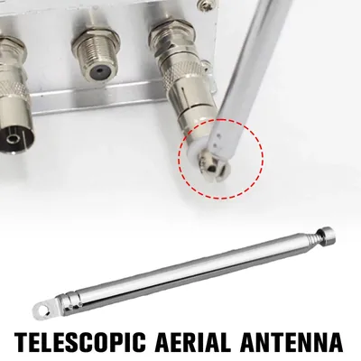 New High-end 7 Section Replacement Telescopic Aerial Radio Aerial TV Telescopic AM/FM 145-740mm