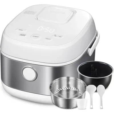 Rice Cooker Induction Heating, Low Carb Rice Cooker Low Sugar Digital Steamer, 5.5 Cups Uncooked