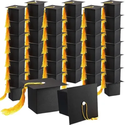 30pcs graduation decoration gift box, graduation party gift box, doctoral hat decoration box,