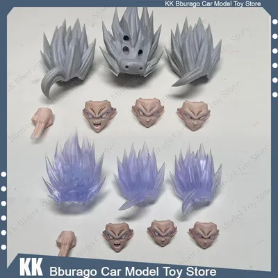 Anime Dragon Ball Beast Gohan 004 005 Headsculpt Hair Accessories Model Kit Figure Collection