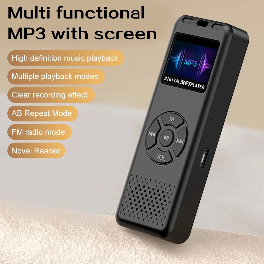 Mini enregistreur Audio/son/voix numérique, lecteur MP3 pratique, enregistreur vocal numérique, Mini Radio FM, qualité sonore HiFi
