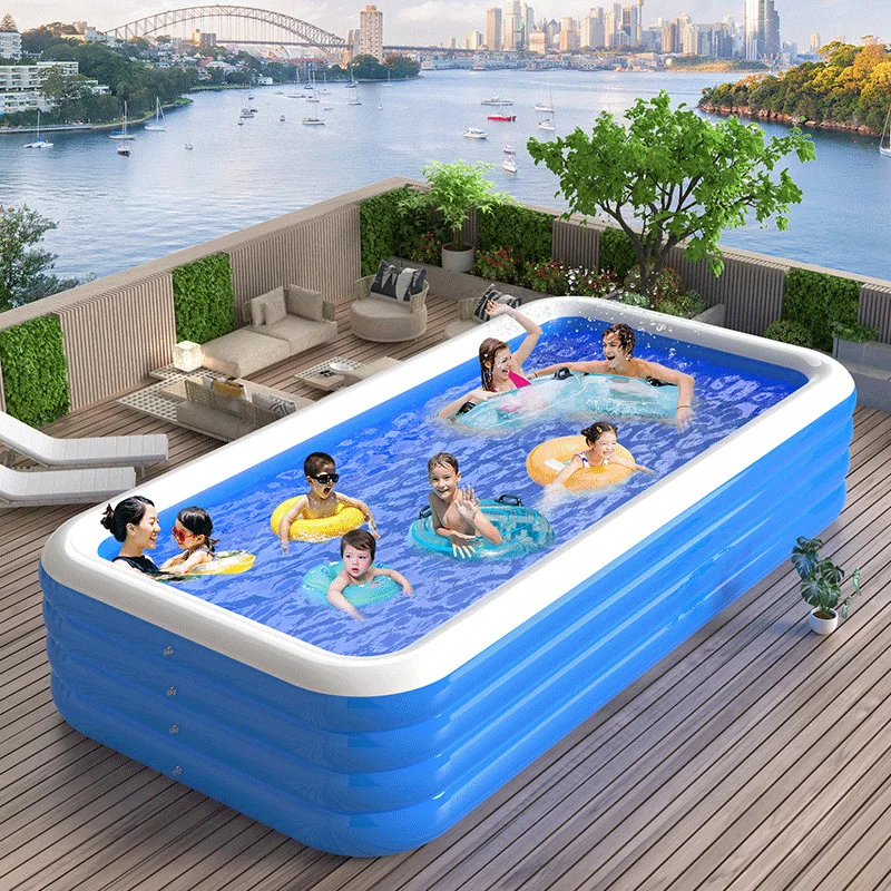 Piscine gonflable maison Portable grande piscine adulte rectangulaire