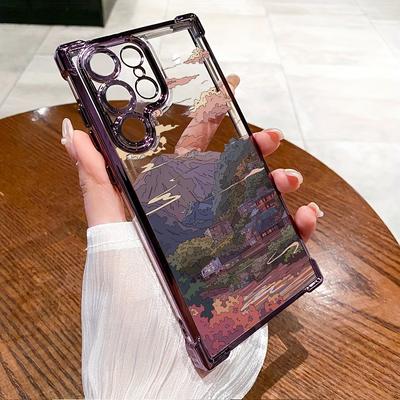 TEMU Sunset Scenery Phone Cases S24/s24 Plus/s24 Ultra/s24 Fe/ S23/ S23+/ S23 Ultra/m23/m33m/53 Fashion High-quality Protective Mobile Phone Shell Note20/note20 Ultra/a34/a35/a42/a52/a73/a53/a55 Image