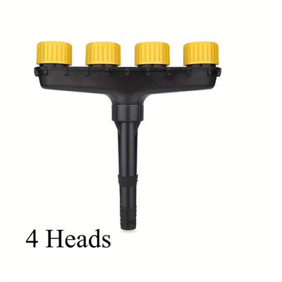 TEMU Adjustable Handheld Garden Sprayer With Multiple Nozzles, Plastic Watering Sprinkler Head For Vegetables And Flowers, Large Flow Atomizing, Pump Irrigation System, No Battery Required Image