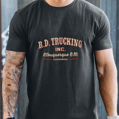 TEMU Rd Convoy Inspired Spring And Summer Men's Short-sleeved T-shirts Printed Tops Summer T-shirts Image