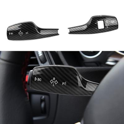 TEMU Carbon Fiber Wiper Switch Decorative Rod For , 13-16 11-17 , Front Interior Trim, Car Accessory, No Battery Required Image